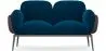 Buy 2-Seater Sofa - Upholstered in Velvet - Greda Dark blue 60651 in the United Kingdom
