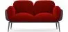 Buy 2-Seater Sofa - Upholstered in Velvet - Greda Red 60651 at MyFaktory