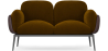 Buy 2-Seater Sofa - Upholstered in Velvet - Greda Olive 60651 - prices