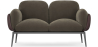 Buy 2-Seater Sofa - Upholstered in Velvet - Greda Taupe 60651 - in the UK