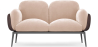 Buy 2-Seater Sofa - Upholstered in Velvet - Greda Beige 60651 home delivery