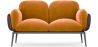 Buy 2-Seater Sofa - Upholstered in Velvet - Greda Mustard 60651 in the United Kingdom