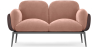 Buy 2-Seater Sofa - Upholstered in Velvet - Greda Cream 60651 at MyFaktory