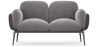 Buy 2-Seater Sofa - Upholstered in Velvet - Greda Light grey 60651 - in the UK