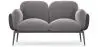Buy 2-Seater Sofa - Upholstered in Velvet - Greda Dark grey 60651 - in the UK