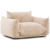 Buy Armchair - Velvet Upholstery - Urana Beige 61011 in the United Kingdom