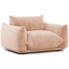 Buy Armchair - Velvet Upholstery - Urana Cream 61011 - in the UK