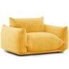 Buy Armchair - Velvet Upholstery - Urana Yellow 61011 - in the UK