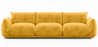 Buy 3-Seater Sofa - Velvet Upholstery - Urana Yellow 61013 at MyFaktory