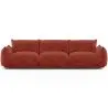 Buy 3-Seater Sofa - Velvet Upholstery - Urana Red 61013 - in the UK