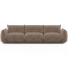 Buy 3-Seater Sofa - Velvet Upholstery - Urana Taupe 61013 - in the UK