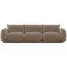 Buy 3-Seater Sofa - Velvet Upholstery - Urana Taupe 61013 - in the UK