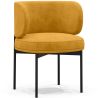 Buy Dining Chair - Upholstered in Velvet - Calibri Yellow 61007 in the United Kingdom