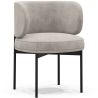 Buy Dining Chair - Upholstered in Velvet - Calibri Light grey 61007 home delivery