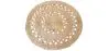 Buy Round Jute Rug - Boho Bali - 100 CM - Nylah Natural 61083 - in the UK