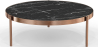 Buy Black Marble Coffee Table - 90cm Diameter - Louy Black 61094 - in the UK