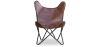Buy Butterfly chair - brown leather - Cuik Chocolate 58895 - in the UK