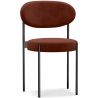 Buy Dining Chair - Upholstered in Velvet - Black Metal - Martha Chocolate 61003 in the United Kingdom