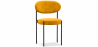 Buy Dining Chair - Upholstered in Velvet - Black Metal - Martha Yellow 61003 at MyFaktory