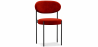 Buy Dining Chair - Upholstered in Velvet - Black Metal - Martha Red 61003 - in the UK