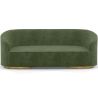 Buy 3/4-Seater Velvet Upholstered Sofa - Treya Olive 60648 home delivery