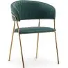 Buy Dining chair - Upholstered in Velvet - Lona Dark green 61147 in the United Kingdom