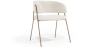 Buy Dining chair - Upholstered in Bouclé Fabric - Manar White 61152 - in the UK