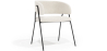 Buy Dining chair - Upholstered in Bouclé Fabric - Manar White 61153 - in the UK