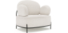 Buy Design armchair - Upholstered in bouclé fabric - Munum White 61156 - in the UK