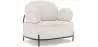 Buy Design armchair - Upholstered in bouclé fabric - Munum White 61156 - in the UK