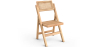 Buy Folding Wooden Rattan Dining Chair -Bama Natural wood 61157 - in the UK