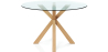 Buy Round Dining Table - 120CM - Glass - Ebra Natural 61163 - in the UK
