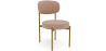 Buy Dining Chair - Upholstered in Velvet - Golden metal - Ara Cream 61166 in the United Kingdom