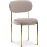 Buy Dining Chair - Upholstered in Velvet - Golden metal - Ara Cream 61166 in the United Kingdom