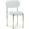 Buy Dining Chair - Upholstered in Velvet - Golden metal - Ara Cream 61166 in the United Kingdom