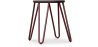 Buy Hairpin Stool - Dark wood and metal - 42cm  Bronze 61216 - in the UK