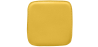 Buy Chair Pad Square - Faux Leather - Stylix Yellow 61222 - in the UK