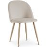 Buy Dining Chair - Velvet Upholstered - Scandinavian Style - Bennett Beige 59990 at MyFaktory