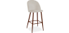 Buy Velvet Upholstered Stool - Scandinavian Design - Bennett Beige 59993 - in the UK