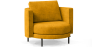 Buy Design Armchair - Velvet Upholstery - Nagar Yellow 60687 in the United Kingdom