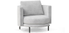 Buy Design Armchair - Velvet Upholstery - Nagar Light grey 60687 with a guarantee