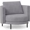 Buy Design Armchair - Velvet Upholstery - Nagar Dark grey 60687 - in the UK