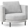 Buy Design Armchair - Velvet Upholstery - Nagar Light grey 60687 with a guarantee