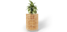 Buy Round Floor Planter - Boho Style - 28 CM - Waral Natural 61239 - in the UK