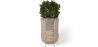 Buy Round Floor Planter - Boho Style - Gremah Natural 61246 - in the UK