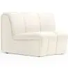 Buy Curved Module Sofa - Upholstered in Bouclé Fabric - Barkleyn White 61248 - in the UK