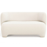 Buy 2/3 Seater Sofa - Upholstered in Bouclé Fabric - Janko White 61252 - in the UK