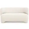 Buy 2/3 Seater Sofa - Upholstered in Bouclé Fabric - Janko White 61252 - in the UK