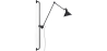Buy Adjustable Wall-Mounted Flex Lamp - Gued Black 61265 - in the UK