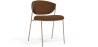 Buy Dining chair - Upholstered in Bouclé Fabric - Vara Chocolate 61150 - prices